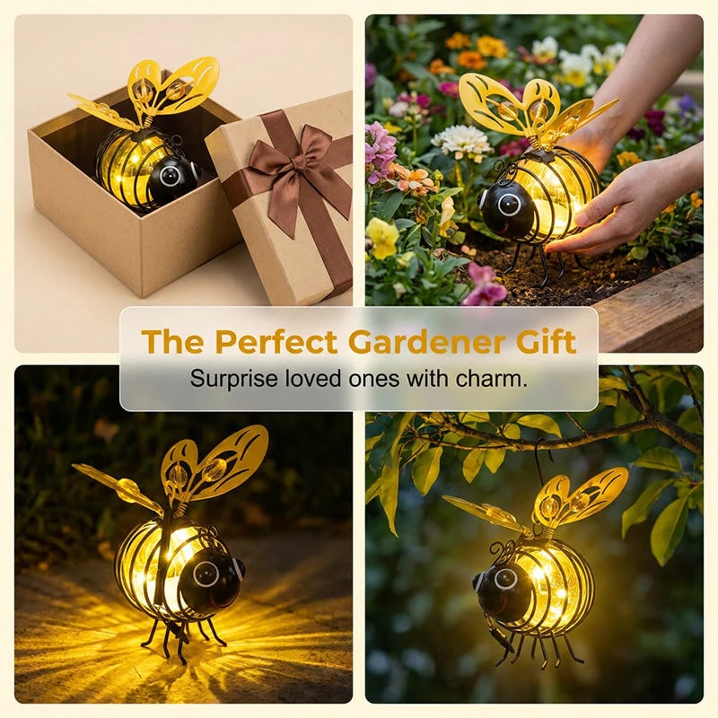 ๐๐๐ชด LIMITED-TIME 50% OFF! Hanging Solar Bee Light โ Warm Amber Glow, Flicker-Free, Perfect for Garden Parties, Camping, or Kidsโ Rooms โ Spread Joy Day and Night ๐๐