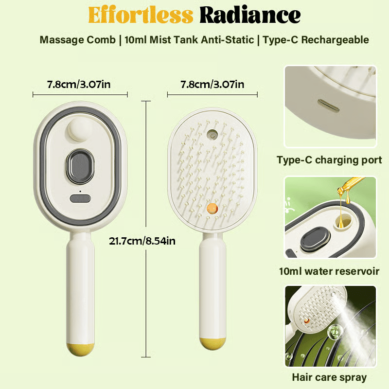 🔥LAST DAY 49% OFF - 2026 Electric Steaming Massage Hair Care Brush