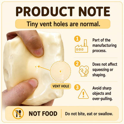 🧀Cheese Cube Squishy Toy – Soft Squeeze Toy