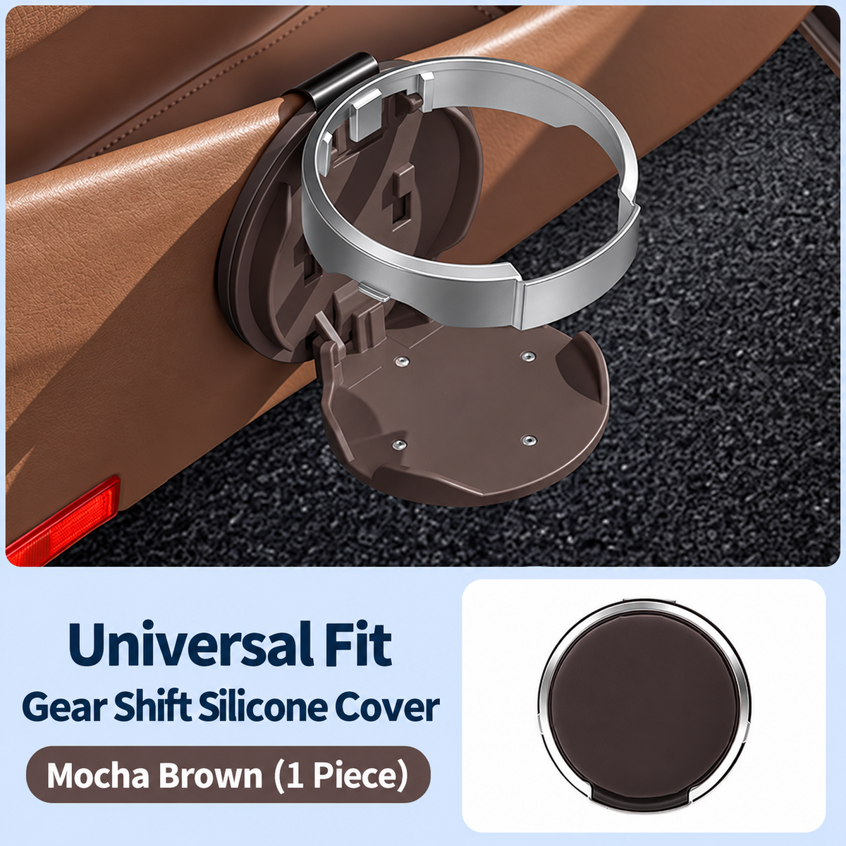 🚗Universal Foldable Car Cup Holder with Hook – Space-Saving Drink & Bottle Holder