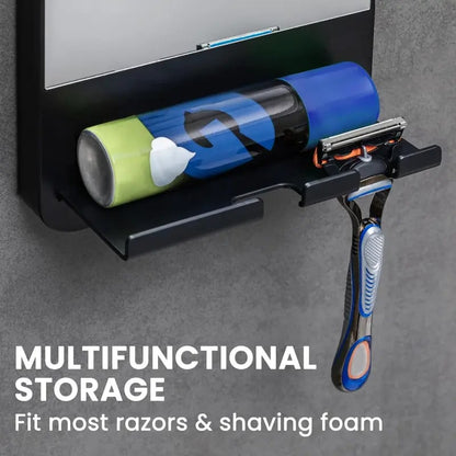 ✨Fogless Shower Mirror, Anti-Fog with Razor Holder
