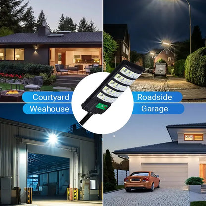 🌞 Upgraded Solar Street Light Outdoor 5730 SMD LED 120LM/W | Super Bright Mono Panel + LiFePO4 Battery | IP65 Waterproof for Yard & Street