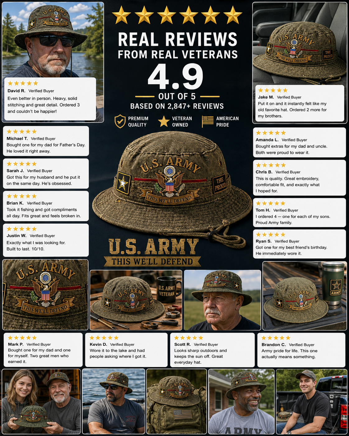 U.S. Army Veteran Boonie Hat — Built For Those Who Served