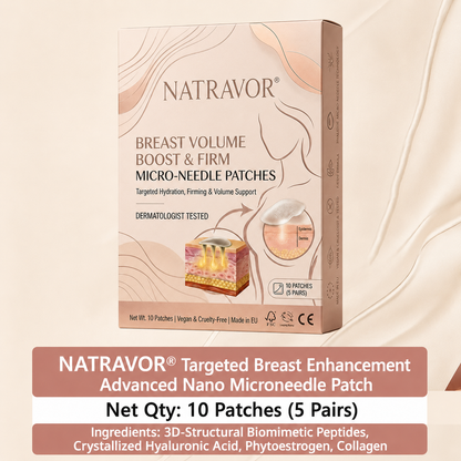 Ends Tonight: 50% OFF - NATRAVOR® Targeted Breast Enhancement Advanced Nano Microneedle Patch