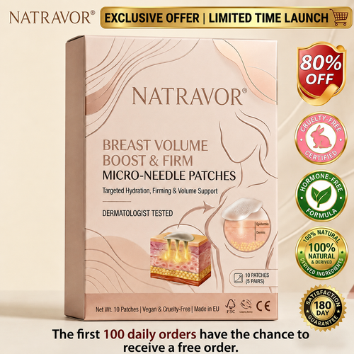 Ends Tonight: 50% OFF - NATRAVOR® Targeted Breast Enhancement Advanced Nano Microneedle Patch