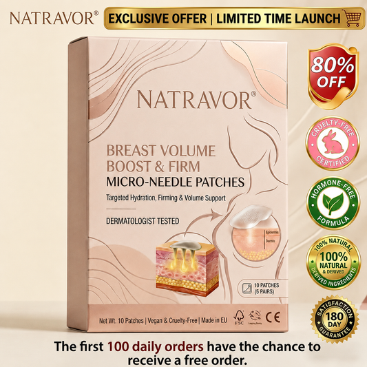 Ends Tonight: 50% OFF - NATRAVOR® Targeted Breast Enhancement Advanced Nano Microneedle Patch