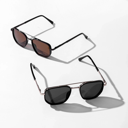 🎁Promotion 50% OFF😎 Fashion Geometric Double-Beam Sunglasses