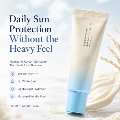 ✨🌞 Golden Glow Rice Sunscreen SPF50+
