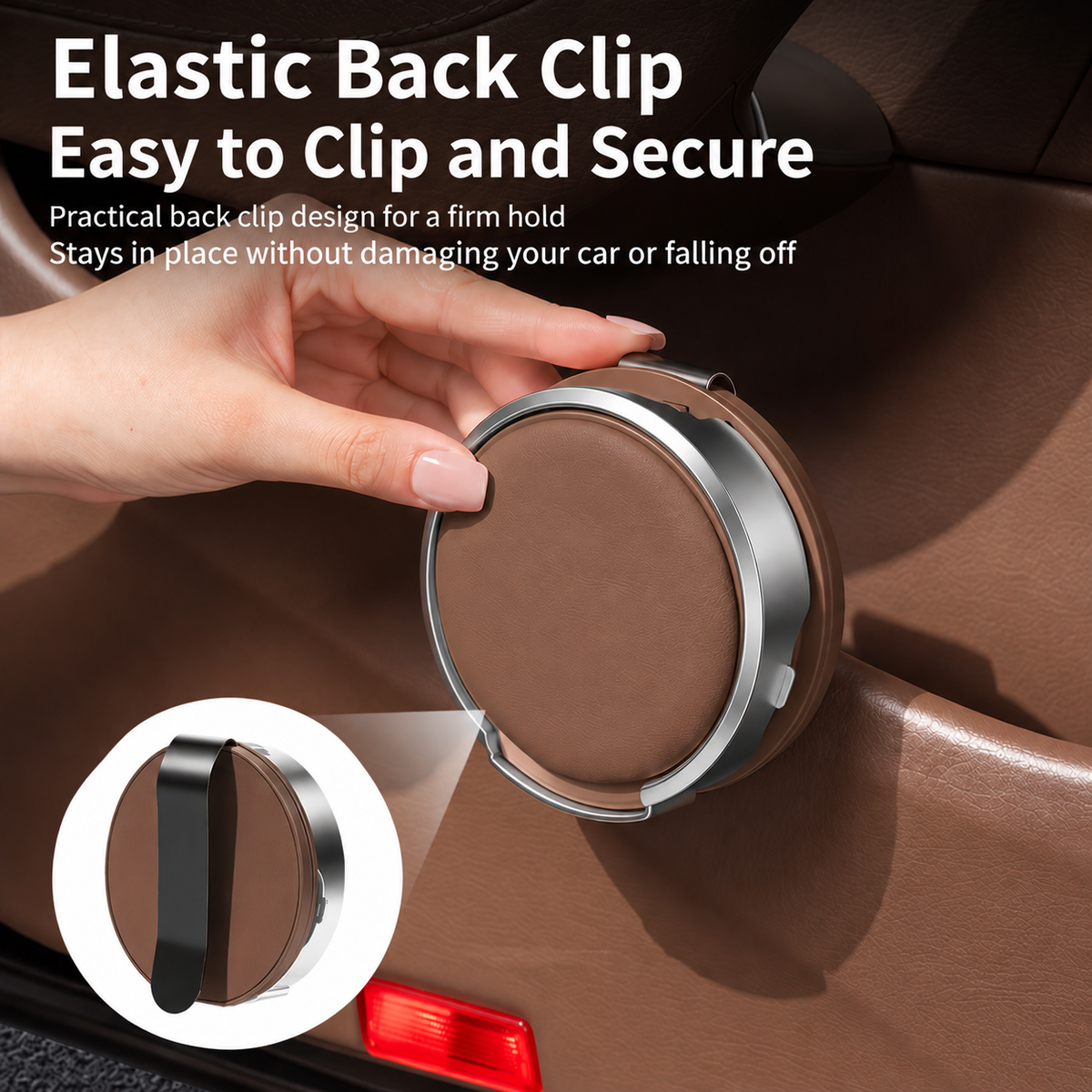 🚗Universal Foldable Car Cup Holder with Hook – Space-Saving Drink & Bottle Holder