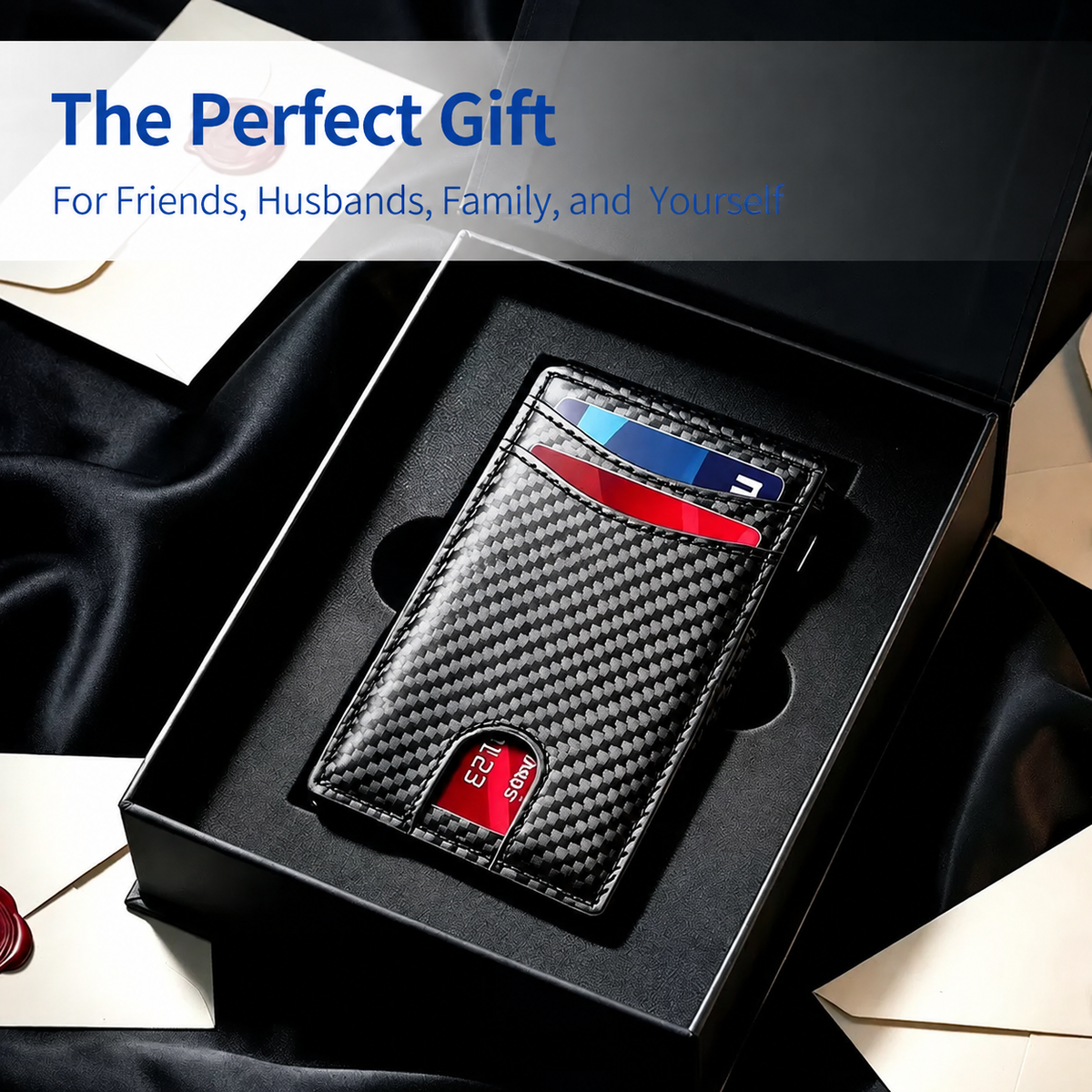Men’s Minimalist Bifold Wallet – Slim Card & Cash Holder⚡