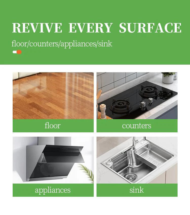 Heavy Duty Kitchen Degreaser Spray 500ml – Powerful Grease & Oil Remover for Stove, Oven, Countertops & Range Hoods