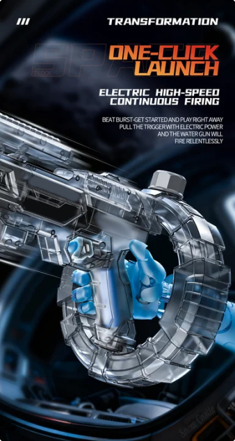 ⚡Flame-emitting energy ring space water gun💦🔥