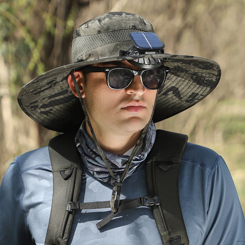 🔥Summer Hot Sale 49% OFF⚡2026 New Ultralight Solar Fan Sun Hat🎁Lighter Than a Baseball!⚾(Only 11oz)