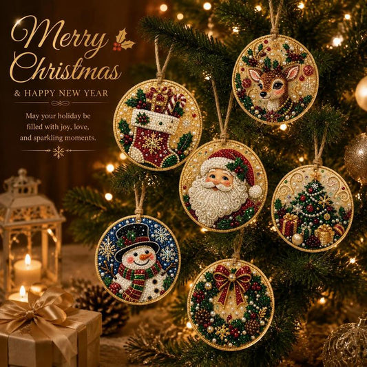🎅Christmas DIY Diamond Art Ornament Kit