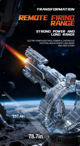 ⚡Flame-emitting energy ring space water gun💦🔥