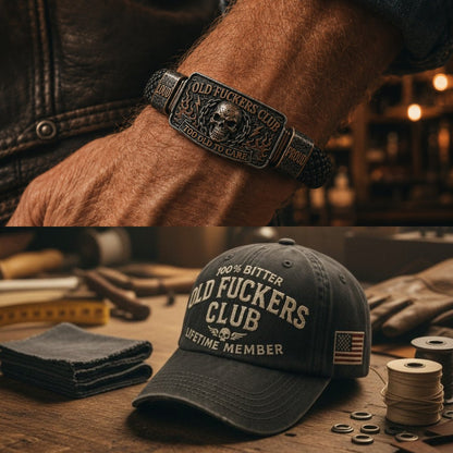 ☠️ Old Fuckers Club | Wild Freedom 2026 Limited Edition Skull Bracelet