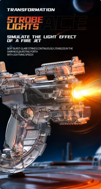 ⚡Flame-emitting energy ring space water gun💦🔥