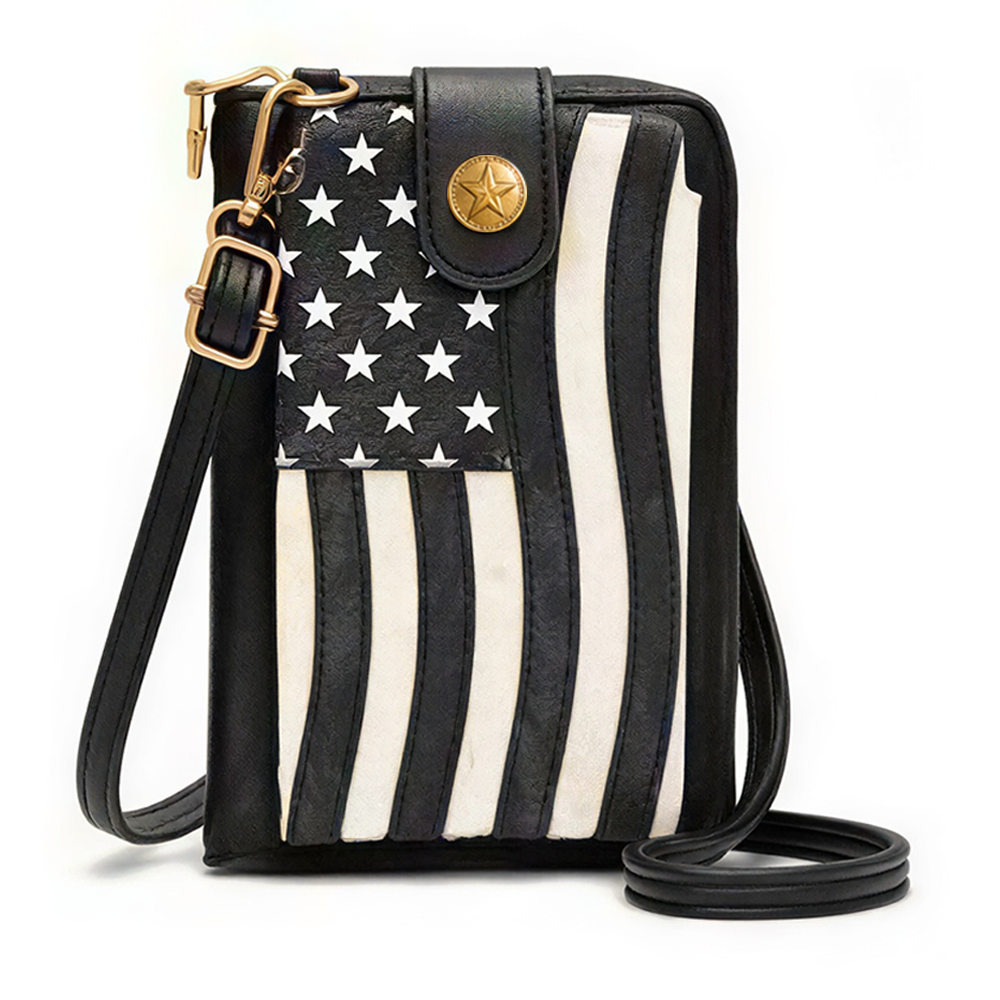 Vintage Star & Stripe Phone Purse | USA Flag Western Style Bag
