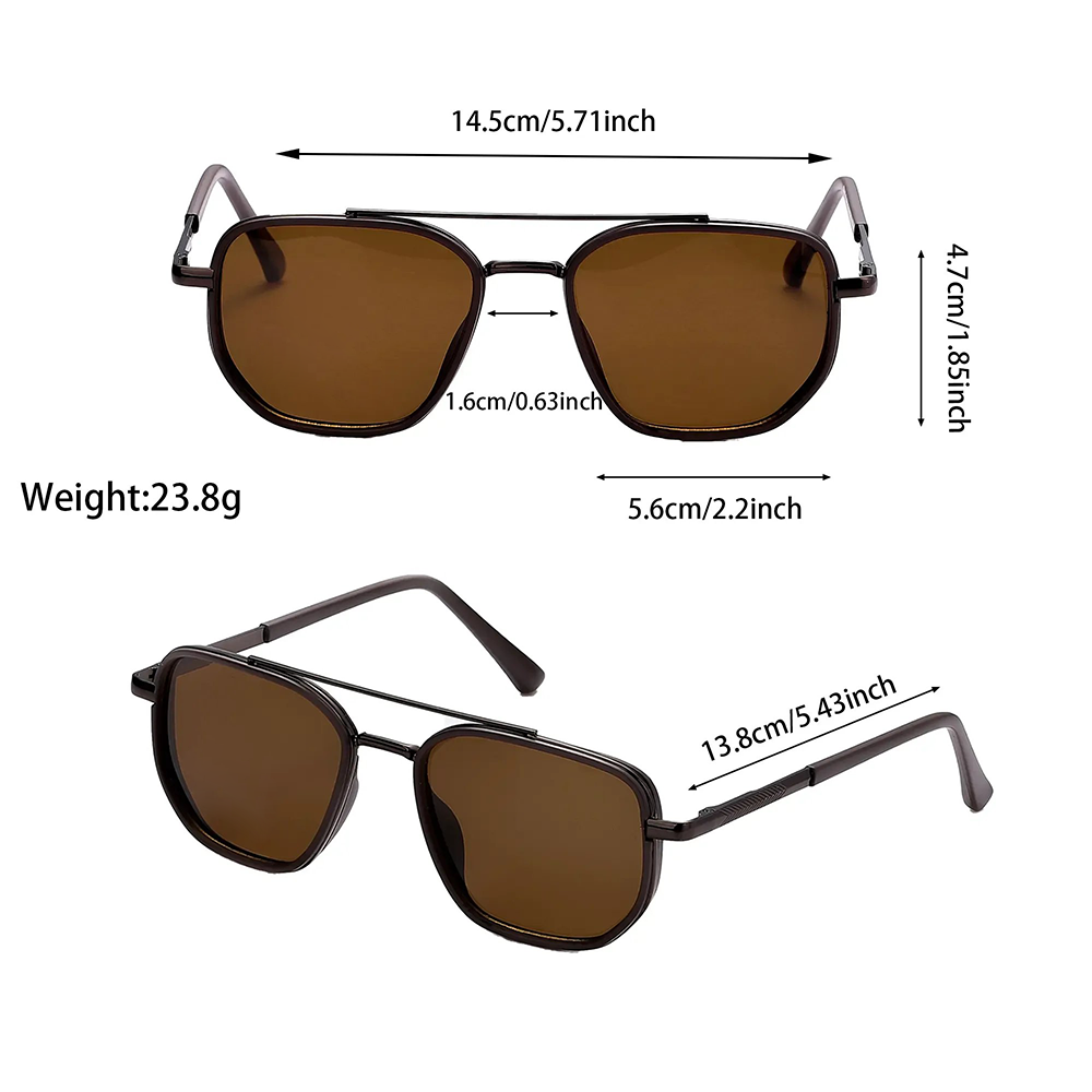🎁Promotion 50% OFF😎 Fashion Geometric Double-Beam Sunglasses