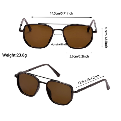 🎁Promotion 50% OFF😎 Fashion Geometric Double-Beam Sunglasses