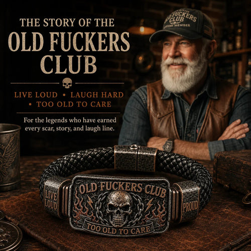 ☠️ Old Fuckers Club | Wild Freedom 2026 Limited Edition Skull Bracelet