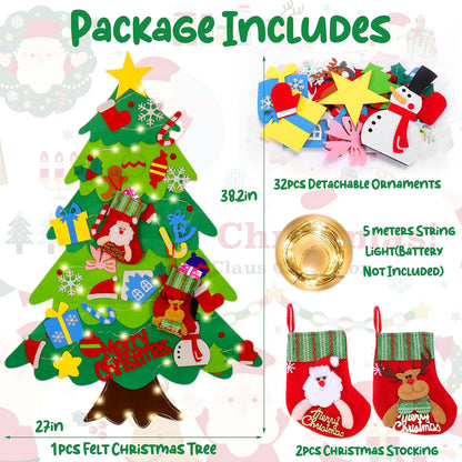 🎄Save 20% | 🎁 Christmas Special – Felt Christmas Tree for Kids