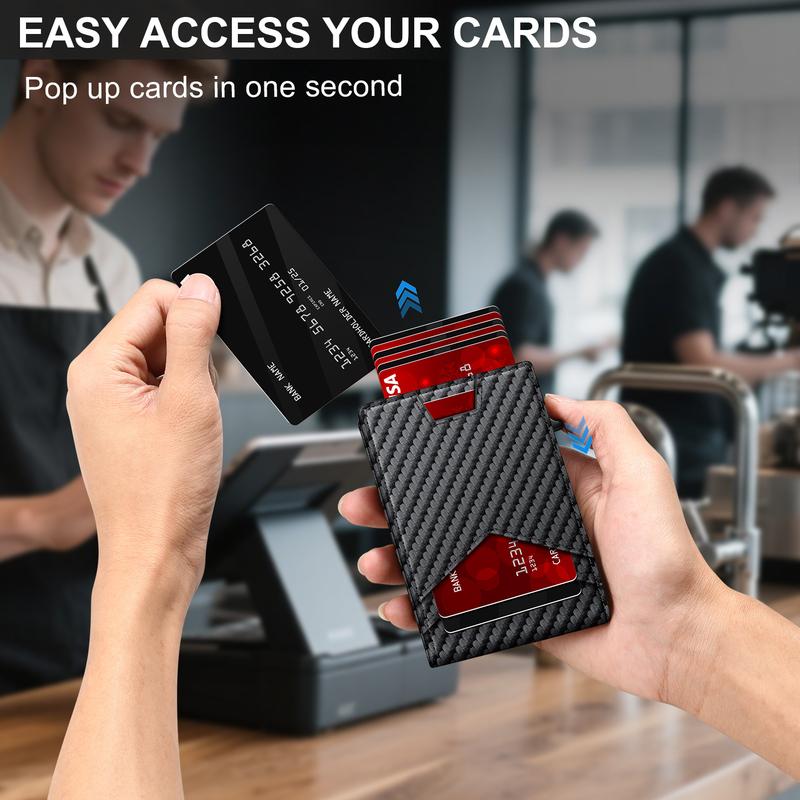 Men’s Minimalist Bifold Wallet – Slim Card & Cash Holder⚡