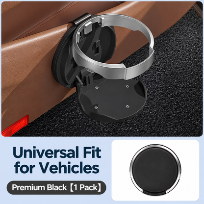 🚗Universal Foldable Car Cup Holder with Hook – Space-Saving Drink & Bottle Holder