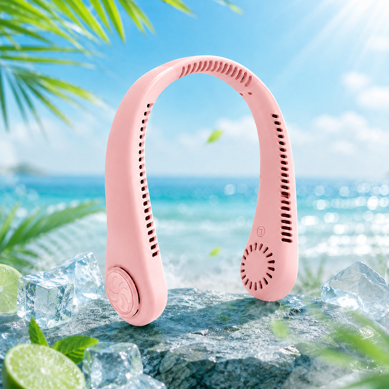 ⚡ FreshHalo Turbo Breeze Neck Fan|Instant cooling, hands-free life 🔋