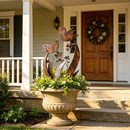 🦋🦋2026 Mother's Day Gifts 50% Off--💖🎁Bird & Wildflower Metal Garden Stake