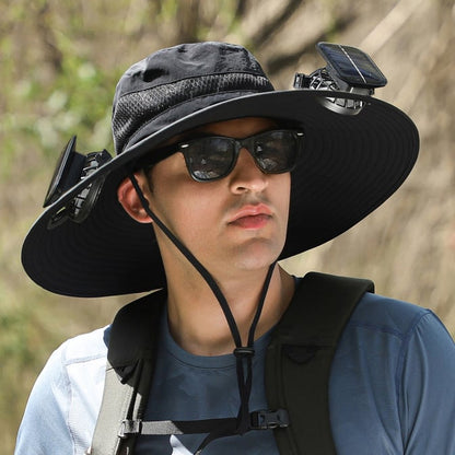 🔥Summer Hot Sale 49% OFF⚡2026 New Ultralight Solar Fan Sun Hat🎁Lighter Than a Baseball!⚾(Only 11oz)