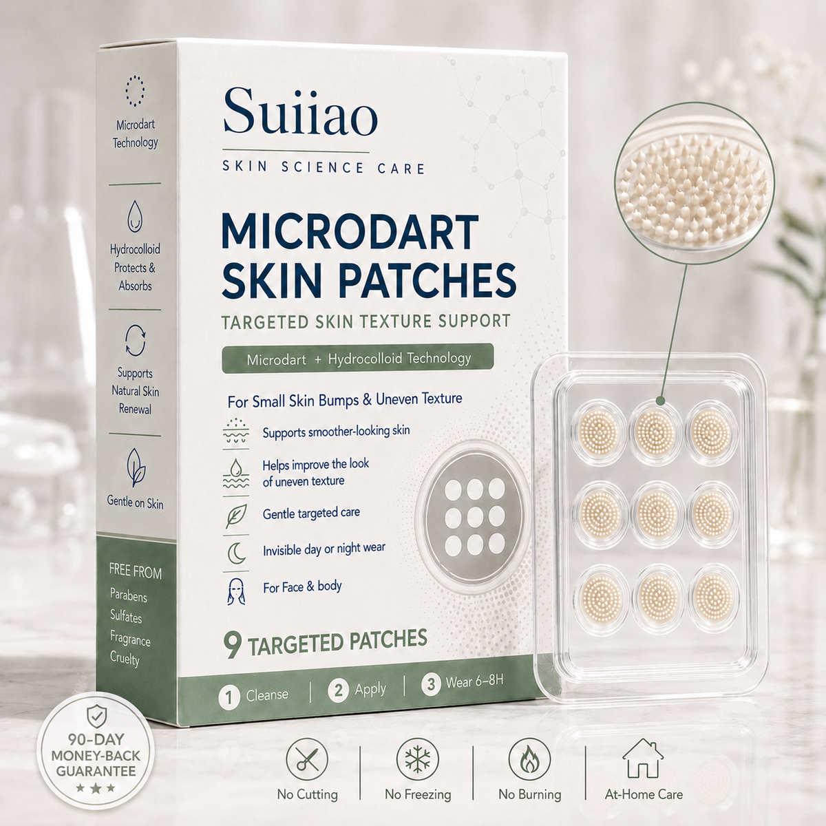 Suiiao 2-in-1 Microneedle & Hydrocolloid Patche