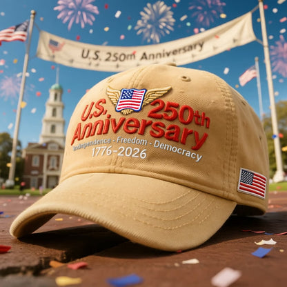 🔥🔥🔥U.S. 250th  Anniversary Retro Washed Cap