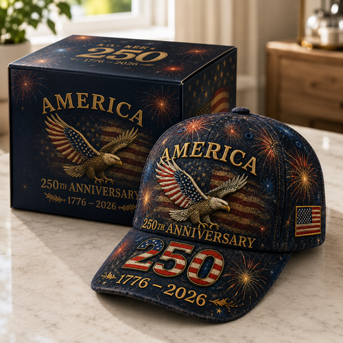 🇺🇸 America 250th Anniversary Eagle Embroidered Cap