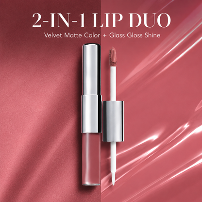 💄✨ Velvet Matte & Glass Shine Lip Duo