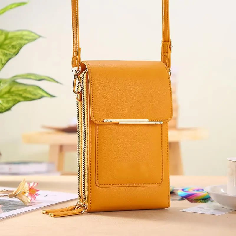 TopSpire® Simple and elegant women's touchscreen crossbody phone wallet