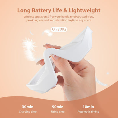 Microcurrent eye massager, eye beauty device, eye cream import device