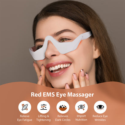 Microcurrent eye massager, eye beauty device, eye cream import device