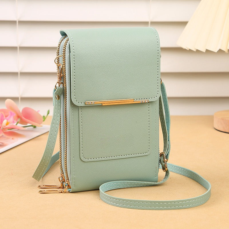 TopSpire® Simple and elegant women's touchscreen crossbody phone wallet