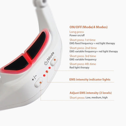 Microcurrent eye massager, eye beauty device, eye cream import device