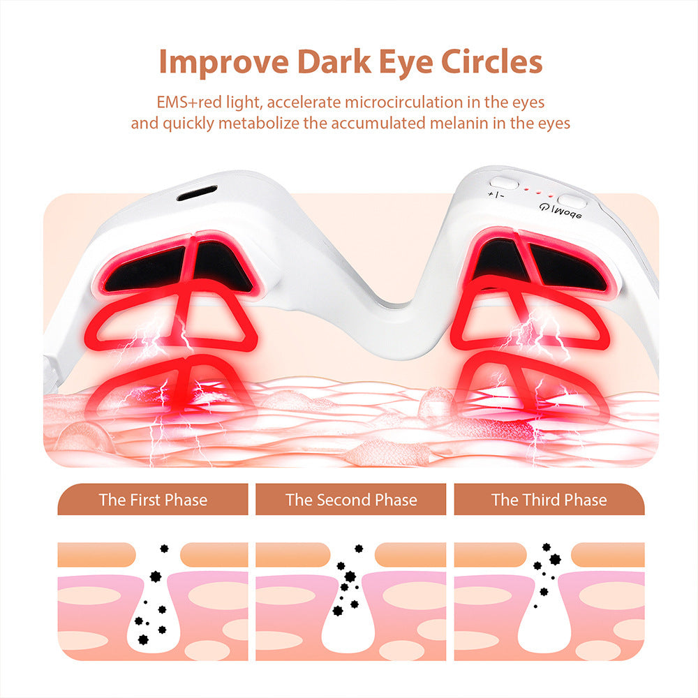 Microcurrent eye massager, eye beauty device, eye cream import device
