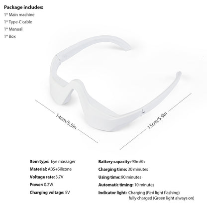 Microcurrent eye massager, eye beauty device, eye cream import device