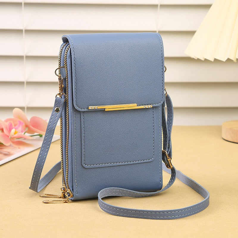 TopSpire® Simple and elegant women's touchscreen crossbody phone wallet