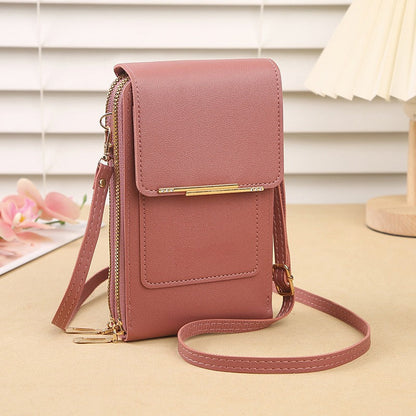 TopSpire® Simple and elegant women's touchscreen crossbody phone wallet
