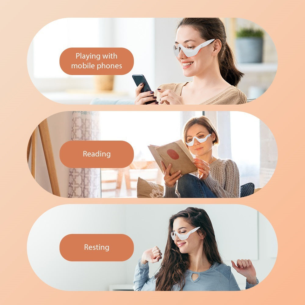 Microcurrent eye massager, eye beauty device, eye cream import device