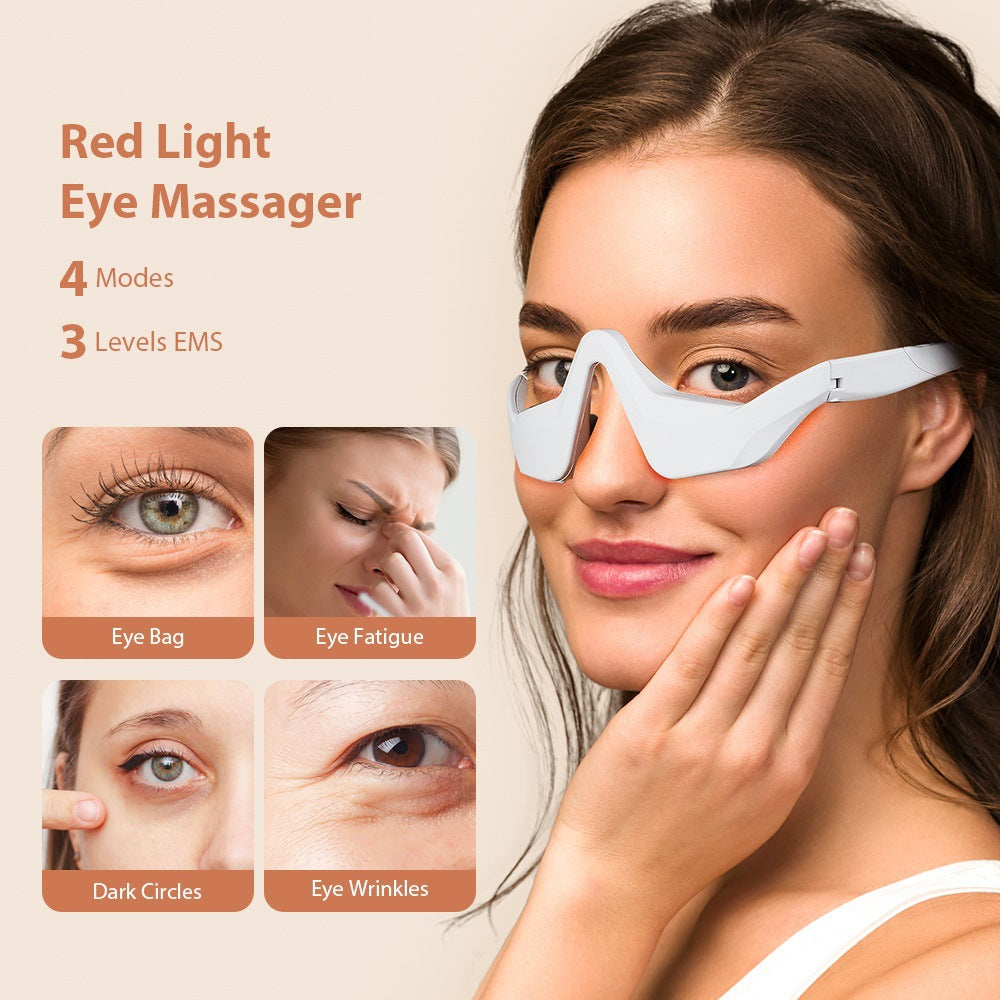 Microcurrent eye massager, eye beauty device, eye cream import device