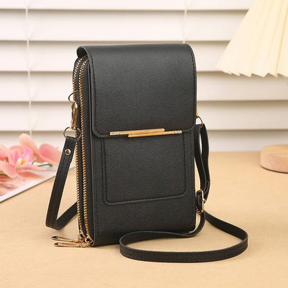 TopSpire® Simple and elegant women's touchscreen crossbody phone wallet