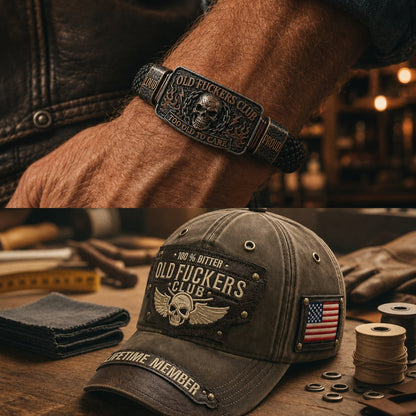 ☠️ Old Fuckers Club | Wild Freedom 2026 Limited Edition Skull Bracelet