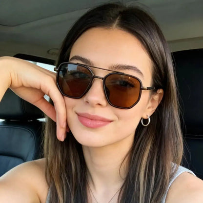 🎁Promotion 50% OFF😎 Fashion Geometric Double-Beam Sunglasses