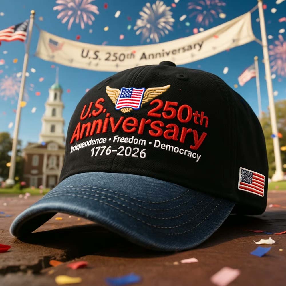 🔥🔥🔥U.S. 250th  Anniversary Retro Washed Cap